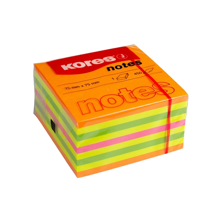 Notas Adhesivas Kores Cubo 75x75 Neon Fluor Spring x 450 hojas Art.60396-48464 PAUTASSI